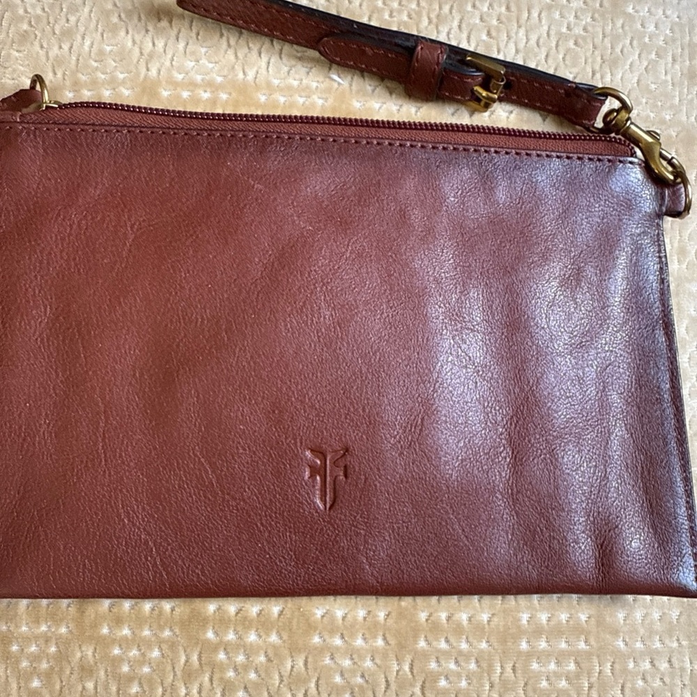 Frye wristlet 6”x 9” brown - Picture 2 of 7